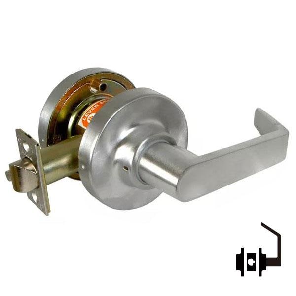 Marks Door Lock Leverset, Cylindrical, American Lever, 2-3/4" Backset, 9/16" Throw, ANSI F11, Satin MRK-195NB-26D - main